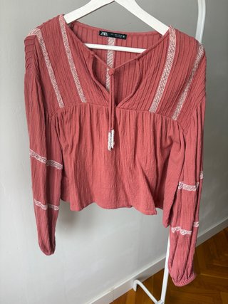Blusa Boho Zara Talla S