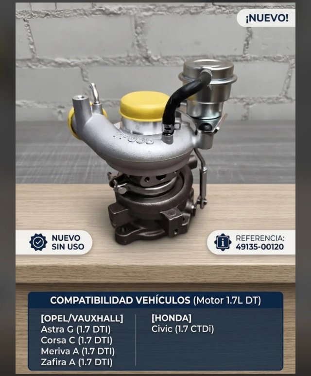 Turbo TF035 49135-00120 Isuzu 1.7