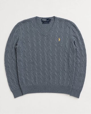 Jersey Polo Ralph Lauren Gris 100% seda tussha