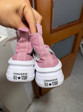 Talla 33  Zapatillas Converse Altas Rosa