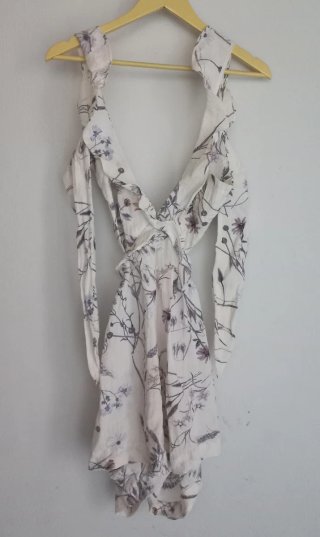 Vestido corto estampado floral