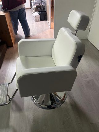 Sillón de Barbería Blanco