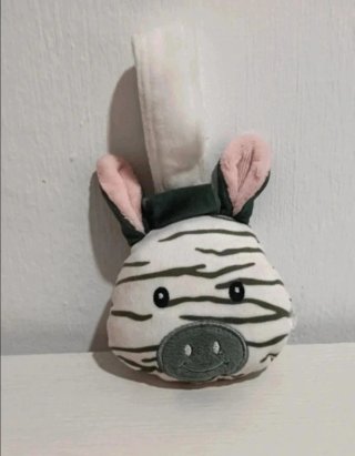 Peluche y sonajero de cebra para bebe
