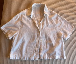 Camisa Blanca Bershka Talla xs