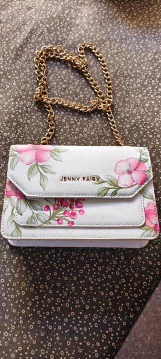 Bolso Jenny Fairy Blanco con Flores