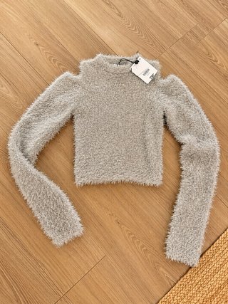 Jersey Zara Gris Talla xs