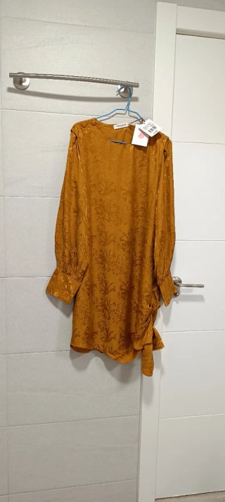 Vestido Naf Naf Amarillo Talla 42