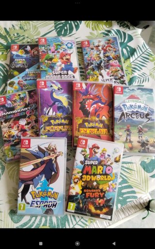 Lote de 9 Cajas Vacías Nintendo Switch