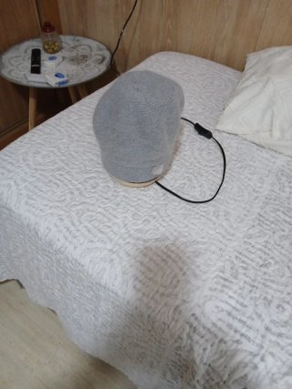 Gorro de punto gris