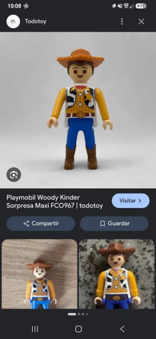 Figura Playmobil Woody Kinder Sorpresa