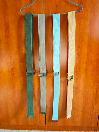 Set di 4 cinture in tessuto 118 cm