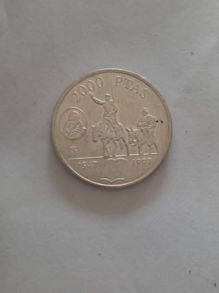 Moneda 2000 Pesetas Cervantes 1997