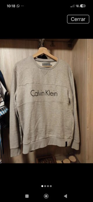 Sudadera Calvin Klein Gris