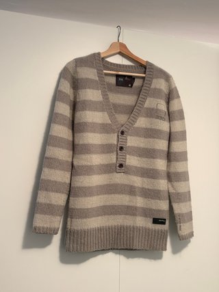 Jersey de lana G-Star RAW rayas gris Talla M