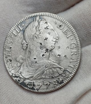 Moneda 8 Reales Carlos III 1778
