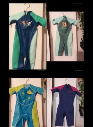 Lote de 4 bañadores de neopreno