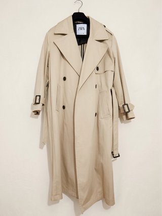 Gabardina clásica Zara beige