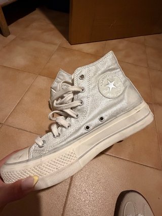 Converse Chuck Taylor All Star Lift Hi Plata