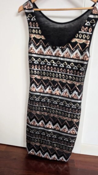 Vestido de fiesta con lentejuelas
