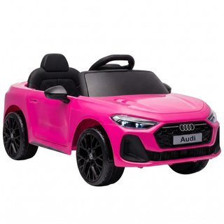 Coche eléctrico niños plástico 12 V con mando rosa