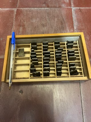 Letras de Latón para Pantógrafo