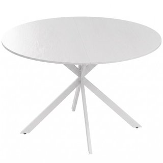 Mesa redonda de cocina, aglomerado, acero, Ø120 cm