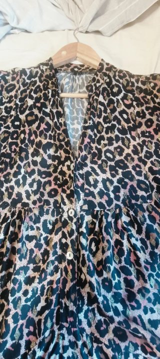 Vestido estampado animal print