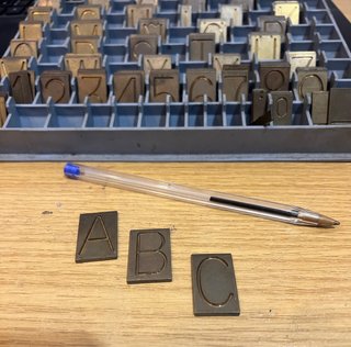 Letras y Números para Pantógrafo Gravograph