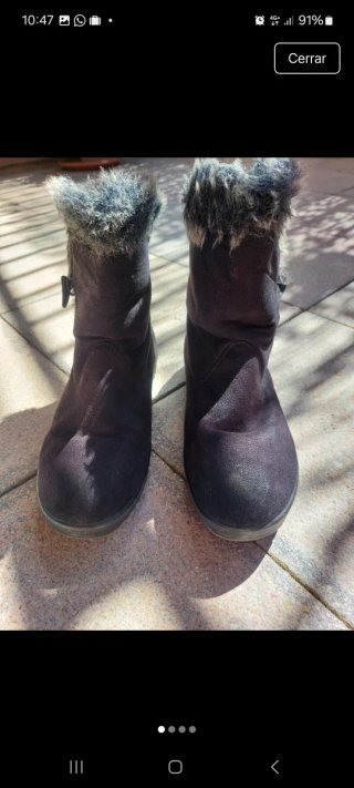 Botines Negros con Pelo Interior