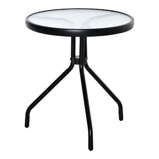 Mesa de Jardín Redonda Negra