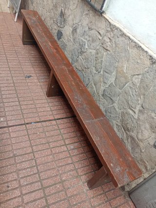 Banco de madera 250 cm