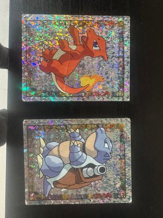 2 Cromos Pokémon Merlin 1999 Charmeleon Blastoise