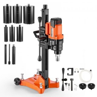 Perforadora de diamante con ruedas, 2500 W, brocas