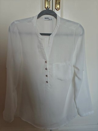 Blusa Blanca Okeysi Talla L