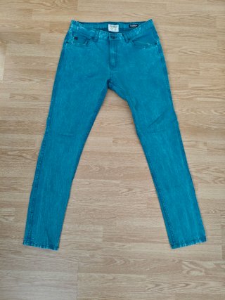 Pantalón Vaquero Skinny Verde