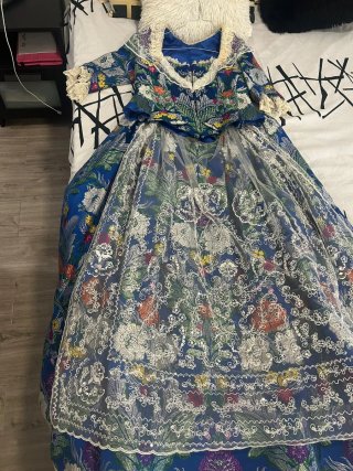 Traje de Fallera Azul