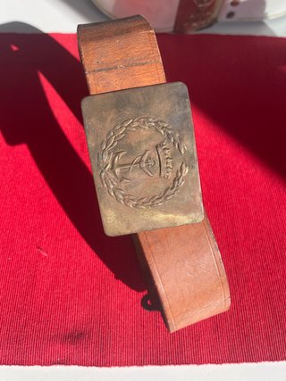 Cinturón Infantería Marina Hebilla Antigua