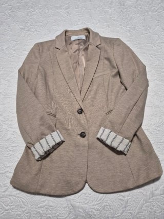 Americana punto Stradivarius beige L
