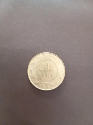 Moneta da 200 Lire del 1995