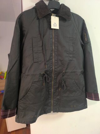 Parka Verde Estilo Casual