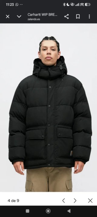 Chaquetón Carhartt WIP Negro(brent jacket)