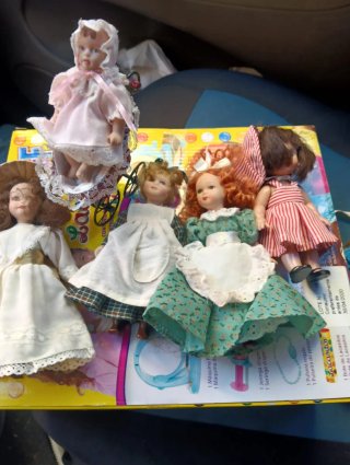 Lote de 5 Muñecas Antiguas