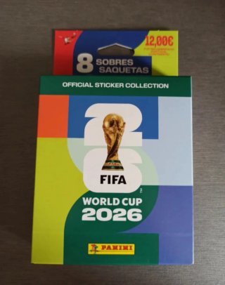 Caja 8 Sobres Cromos Panini Mundial 2026