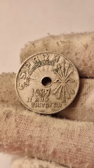 Moneda 25 Céntimos 1937 España