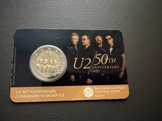Coin Card U2 50th Anniversary 2026