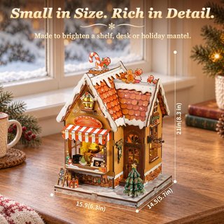 NUEVO - Kit Miniatura Book Nook Casa de Jengibre