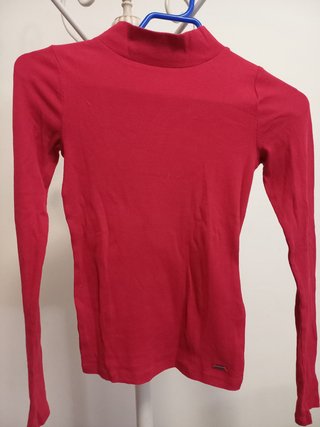 Jersey de manga larga rojo Hollister