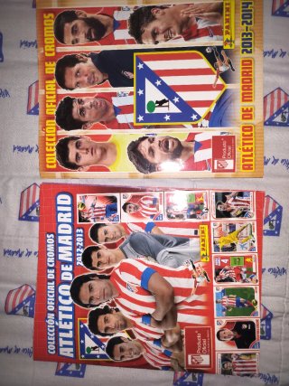 2 Álbumes de Cromos Atlético de Madrid