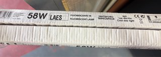 X2 Tubo Fluorescente LAES 58W T8 Luz Día Fría