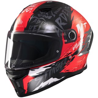 Casco Integral MT Stinger 2 Ardent C5 Negro Rojo